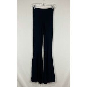 NWT Angel Brinks Black High Waist Flare Leg Bell Bottom Pants Womens Size XS